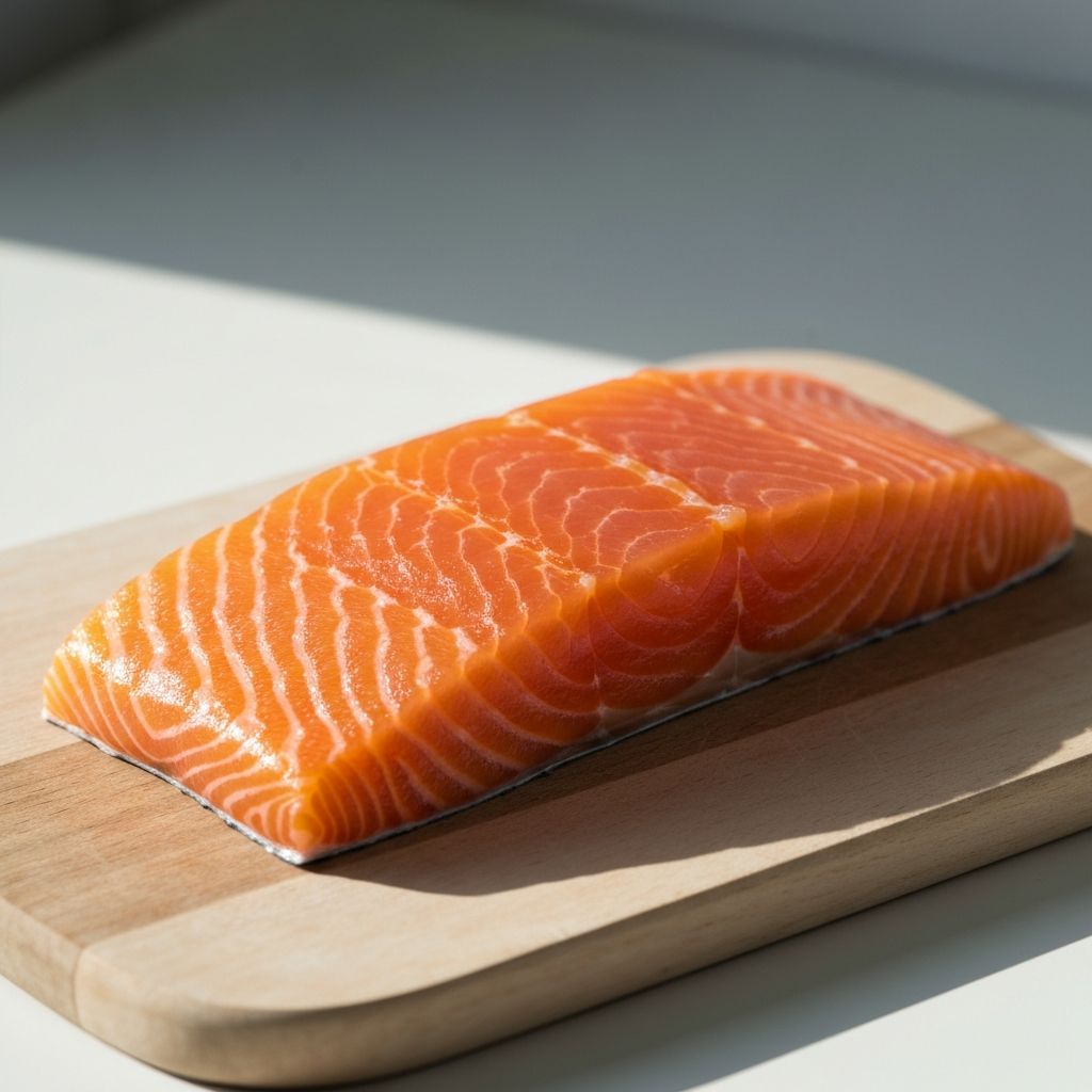 Fresh salmon fillet